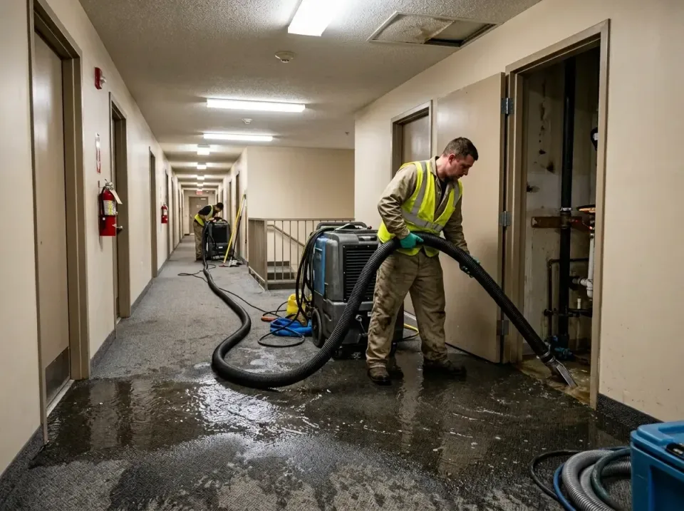 multi-unit-apartment-hallway-f-005 — frequently asked questions, Emergency Burst Pipe Water Extraction & Removal in Amery, WI